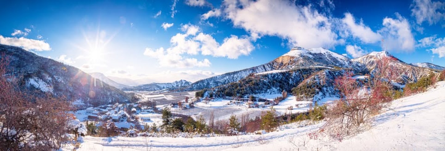 paysage hiver office de tourisme sources du buech